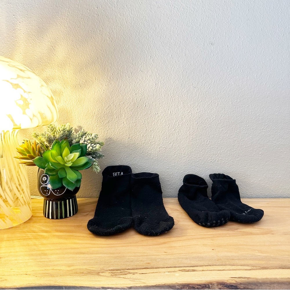 Lululemon & Pure Barre Socks. Set of 2. Black.